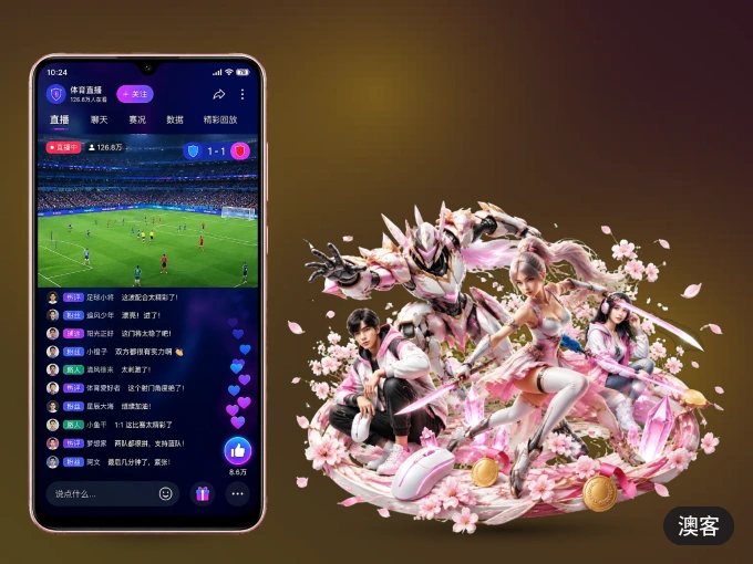 下载澳客 APP，随时随地看比赛